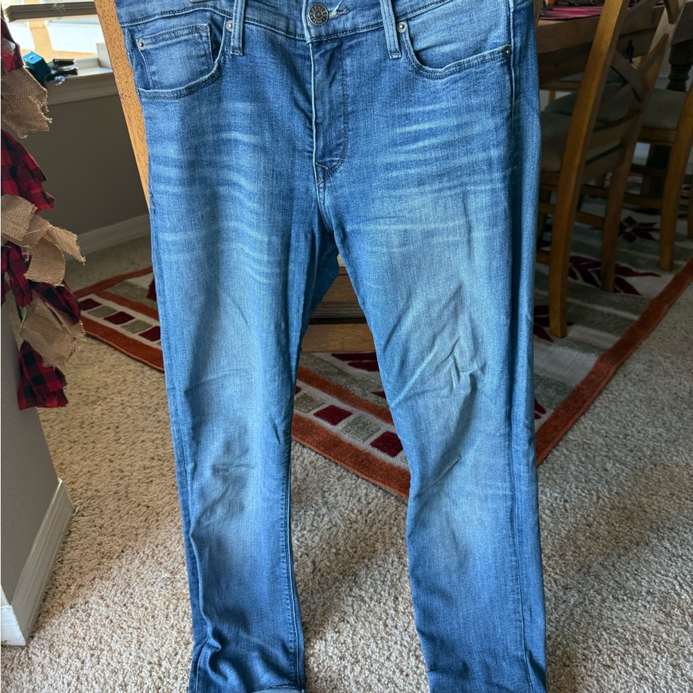 Express Women's Faded Blue Jeans